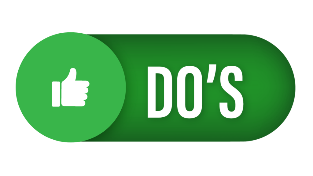 Do´s
