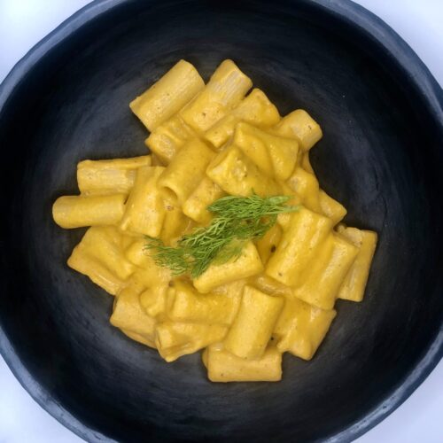 Nudeln mit Kürbissoße
